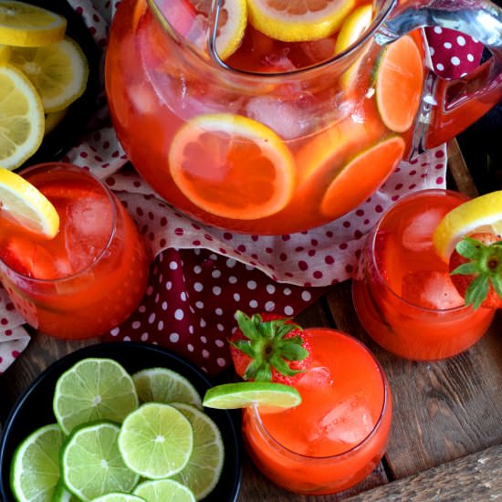 Strawberry Lime Lemonade