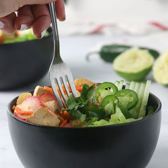 Easy Tofu Banh Mi Salad