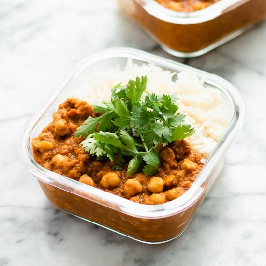 Chana Masala | Easy + Meal Prep!