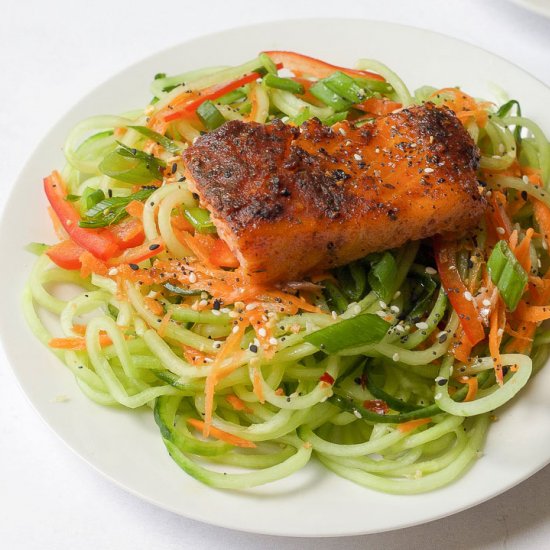 Grilled Cedar Plank Salmon Bowl