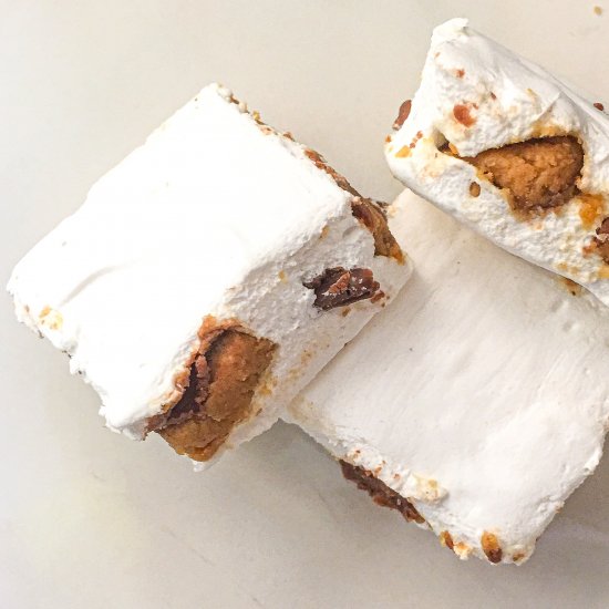 Candy Stuffed S’more Marshmallows