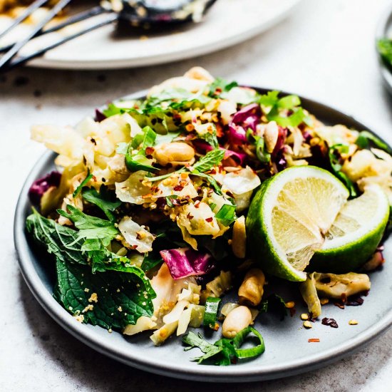 Grilled Asian Cabbage Salad