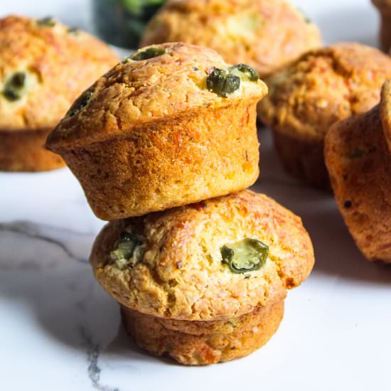 Cheese & Garlic Savoury Muffins