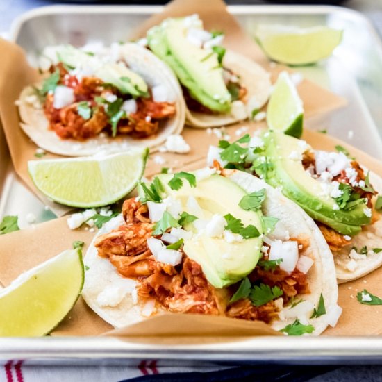 SMOKY CHICKEN TINGA TACOS