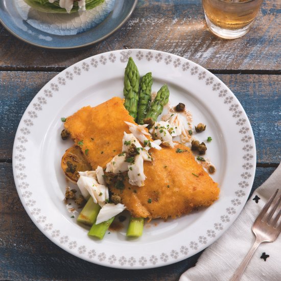 PARMESAN-CRUSTED FLOUNDER