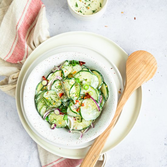 Creamy Cucumber Salad