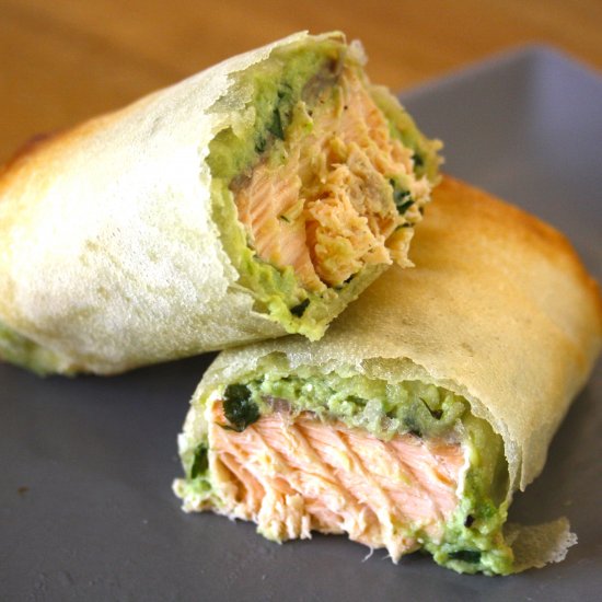 Salmon and Avocado Parcels