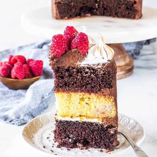 Chocolate Raspberry Layer Cake