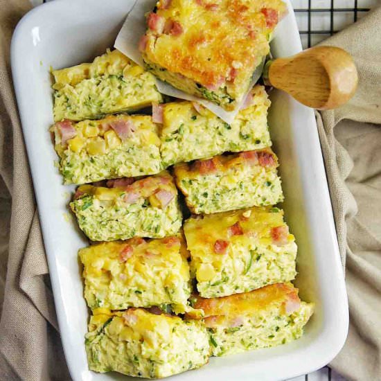 Gluten Free Zucchini Slice