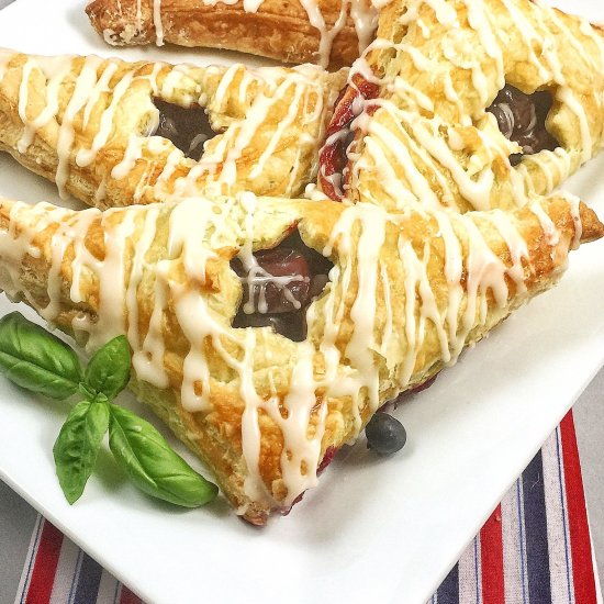 Cherry Blueberry Turnovers