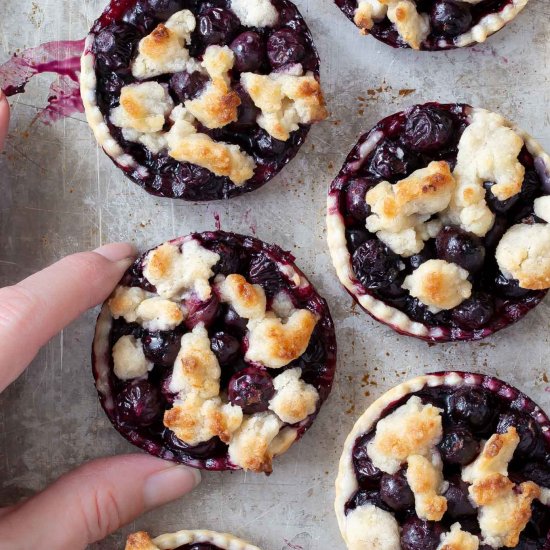 Blueberry Lemon Pies