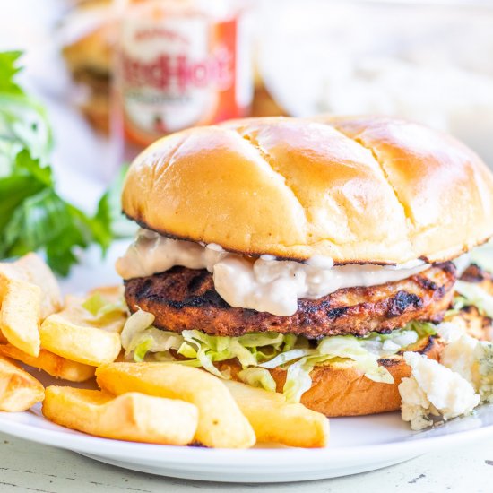 Buffalo Chicken Burgers