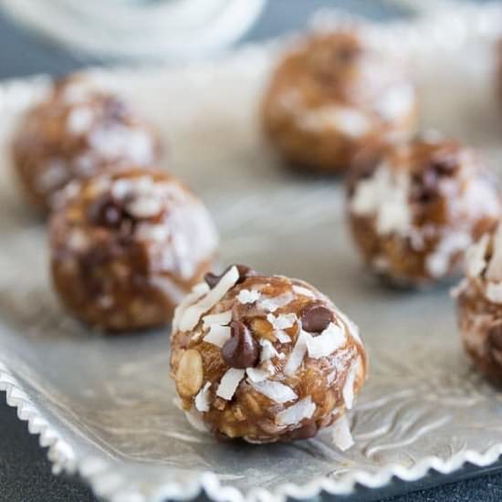 Almond Joy Energy Bites  Low FODMAP