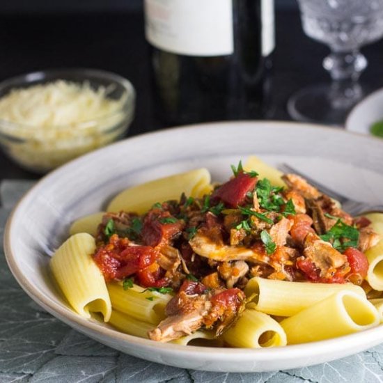 Braised Chicken & Mushroom Ragu