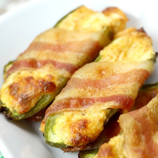 Bacon Wrapped Jalapeño Poppers