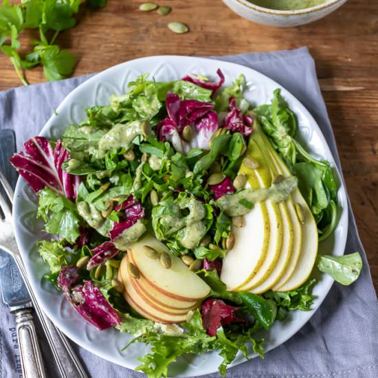 Green Salad with Pepita Dressing