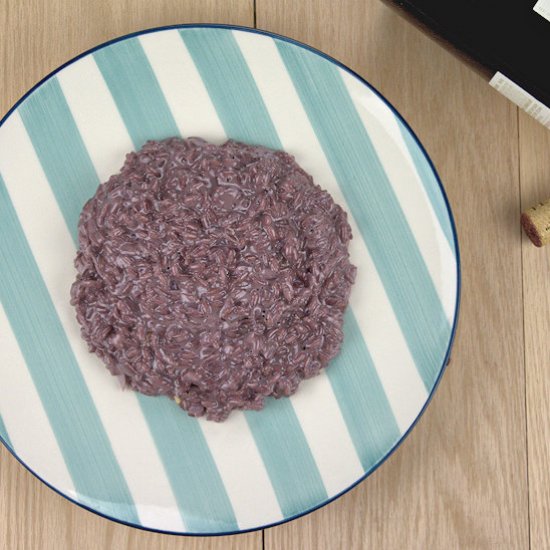 Red Wine Risotto with Mascarpone