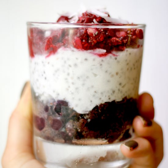 Triple Chia Patriotic Pudding