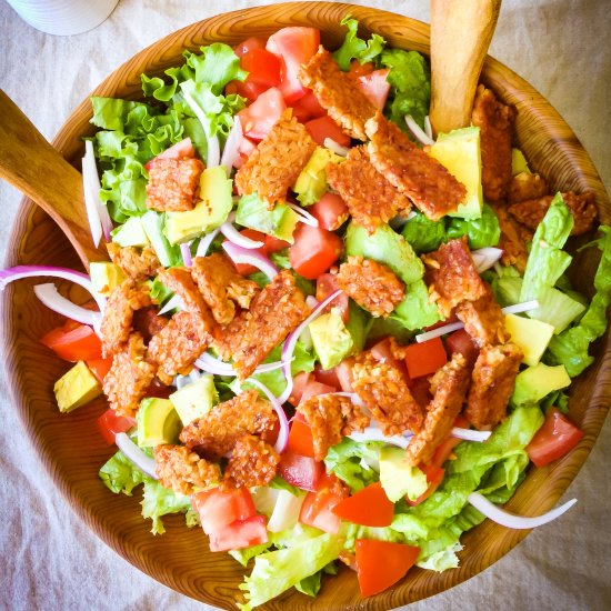 Vegan Tempeh BLT Salad