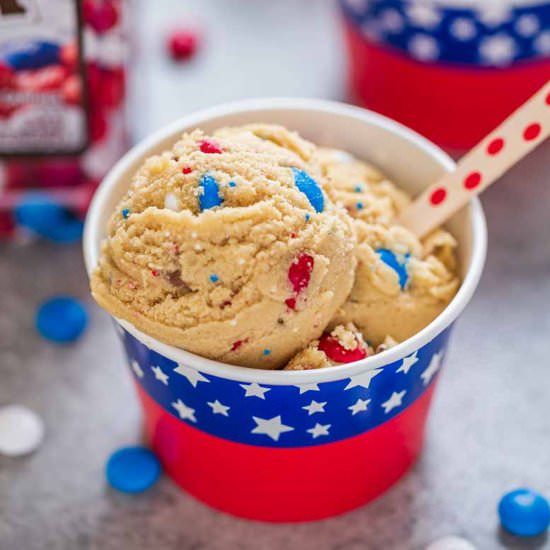 Patriotic Edible Cookie Dough