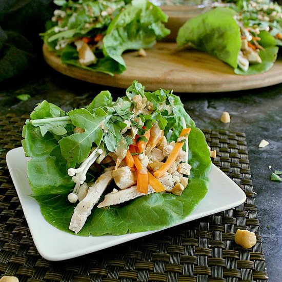 Keto Chicken Lettuce Wraps