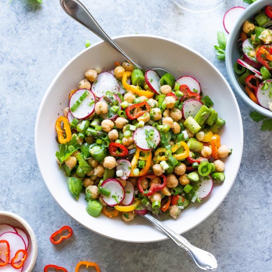 Summer Veggie and Chickpea Salad