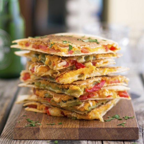 Sweet Potato and Pepper Quesadillas