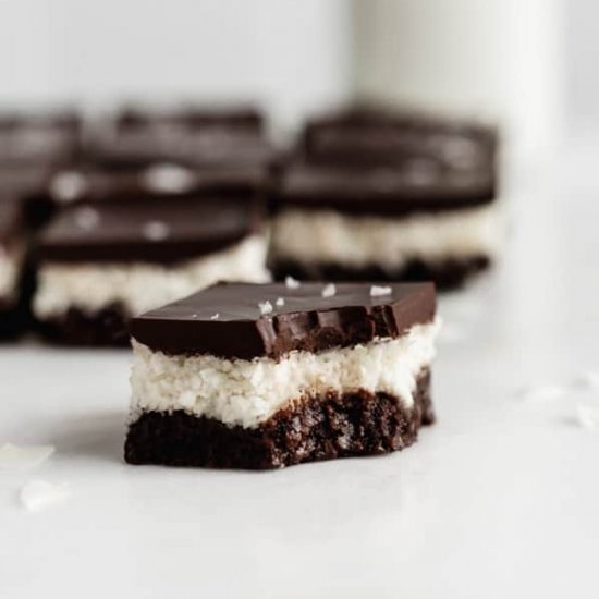 No Bake Chocolate Coconut Brownies