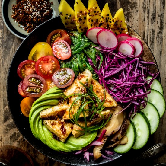 Crispy Lemongrass Tofu Buddha Bowl