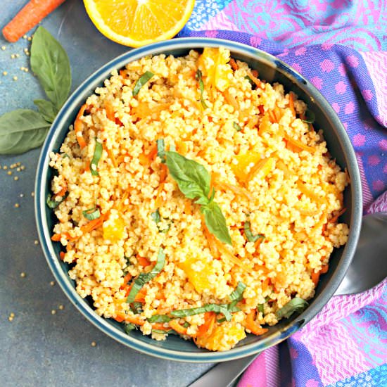 Grain Salad with Orange and Basil