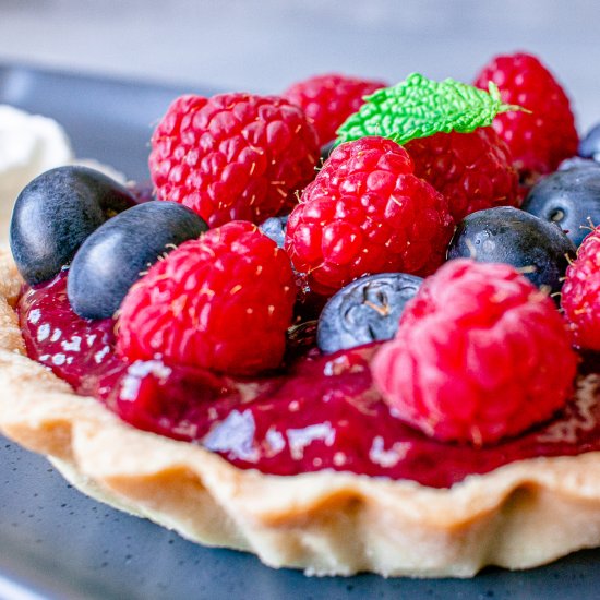 Berry Tart and Chantilly Cream