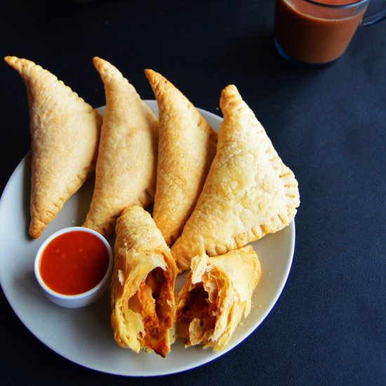 Curry Puffs with leftover curry