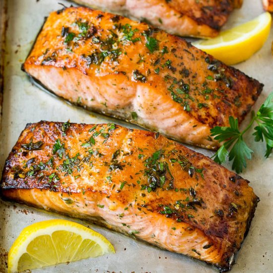 Broiled Salmon