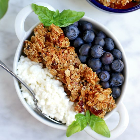 Sticky Maple Date Granola