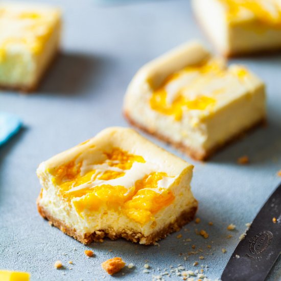 Mango Cheesecake Bars