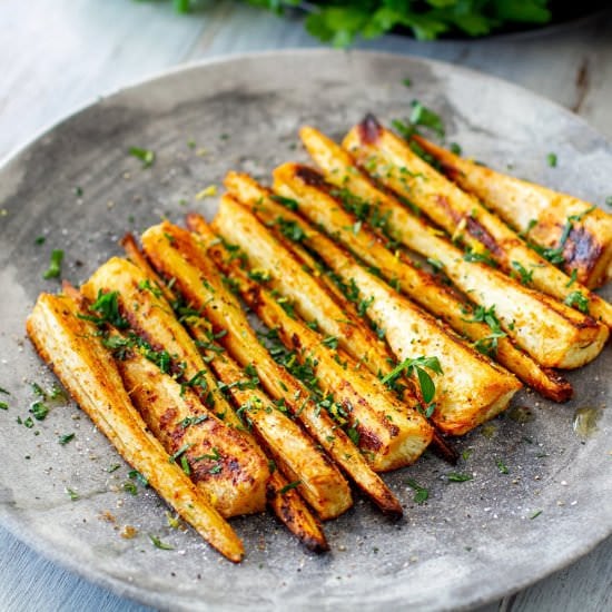 Spiced Roasted Parsnips