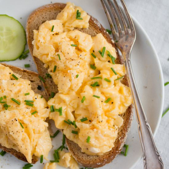 Scrambled Eggs on Toast