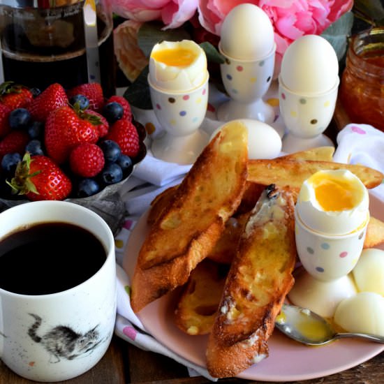 Old Fashioned Soft Boiled Eggs