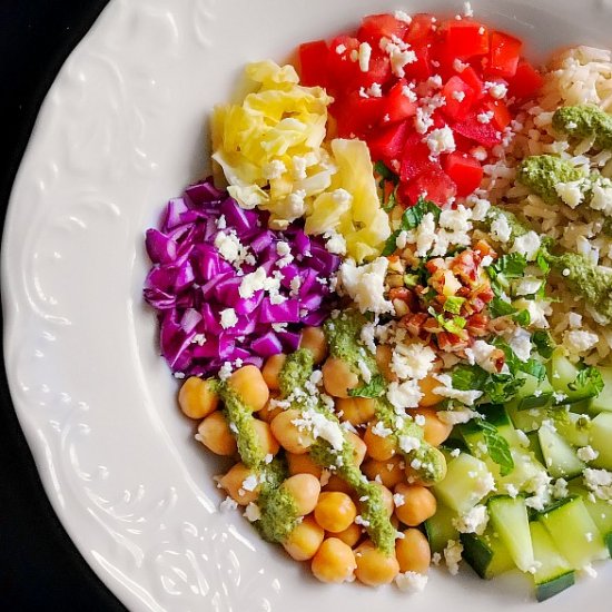 Quick Mediterranean Buddha Bowl