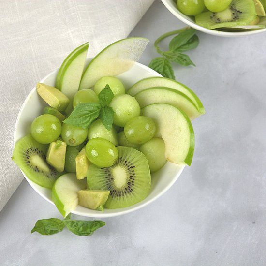 Juicy Green Fruit Bowl Salad