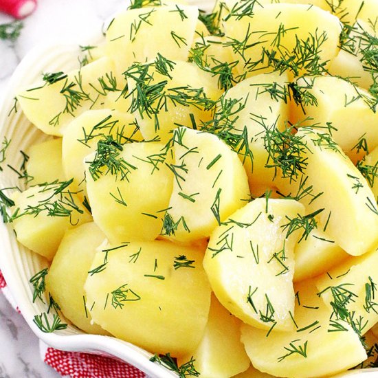 Buttered Golden Potatoes with Dill