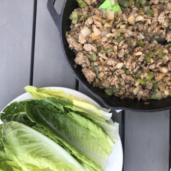 Cashew Chicken Lettuce Wraps