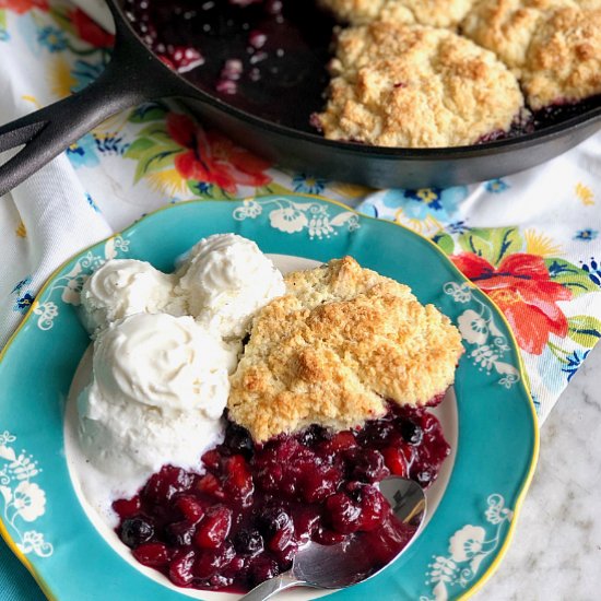 Blueberry Peach Cobbler