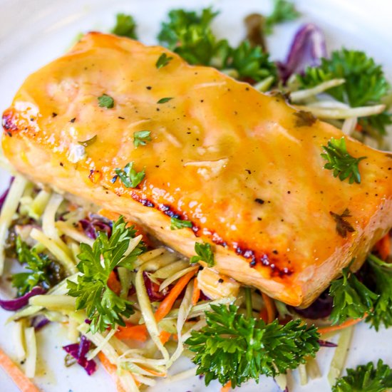 Honey Dijon Salmon – Air Fryer