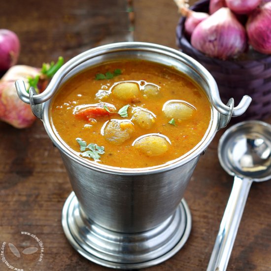 Onion Sambar | Vengaya Sambar