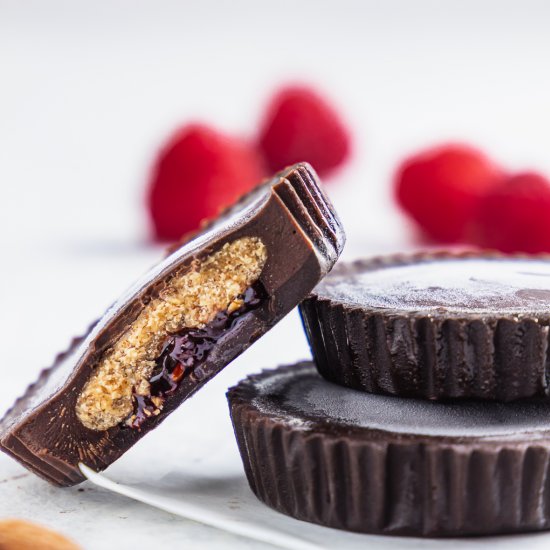 Chocolate Almond Butter Jelly Cups