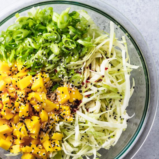 Mango Sesame Slaw