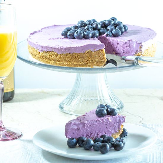 No Bake Blueberry Cheesecake