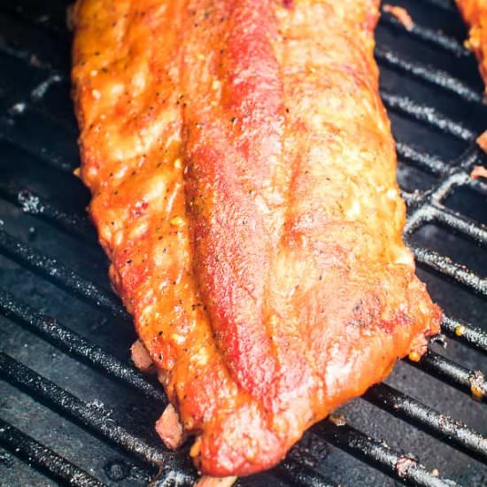 Honey Mustard Smoked Ribs