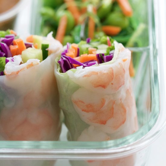 Shrimp Summer Roll Meal Prep